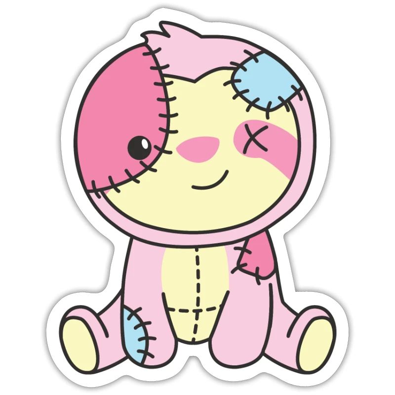 Kawaii Gothic Sloth Pastel Gothic Goth