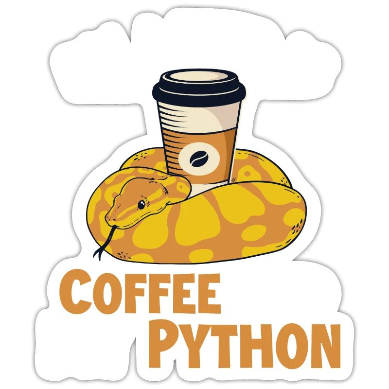 Café et Python Python Snake Banana Ball
