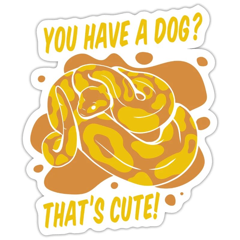 Vous avez un chien mignon Python serpent banane