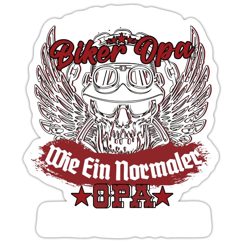 Ich Bin Ein Biker Opa Spruch Geschenkidee