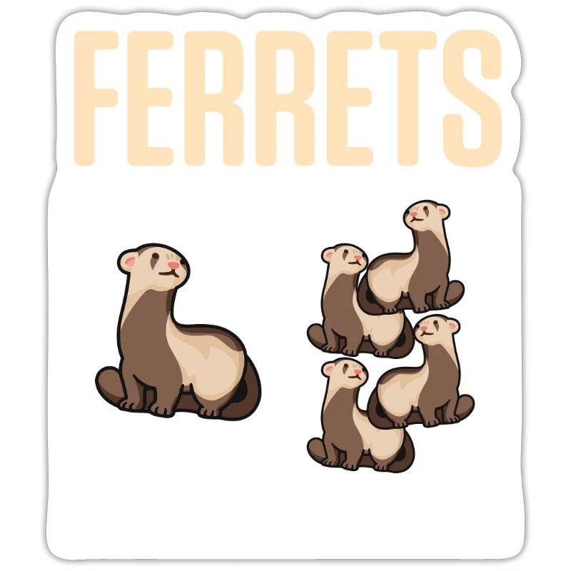 Weasel Cute Ferrets How It Started How It's Going
