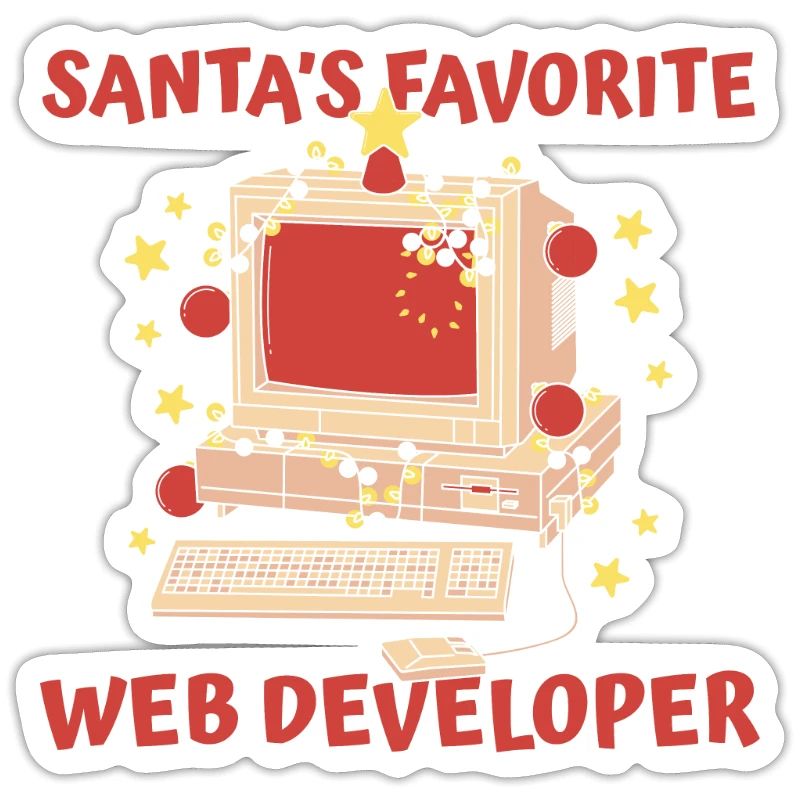 Web Entwickler Webdeveloper Weihnachtsmann