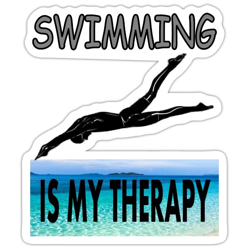 swim float saying diving gift idea