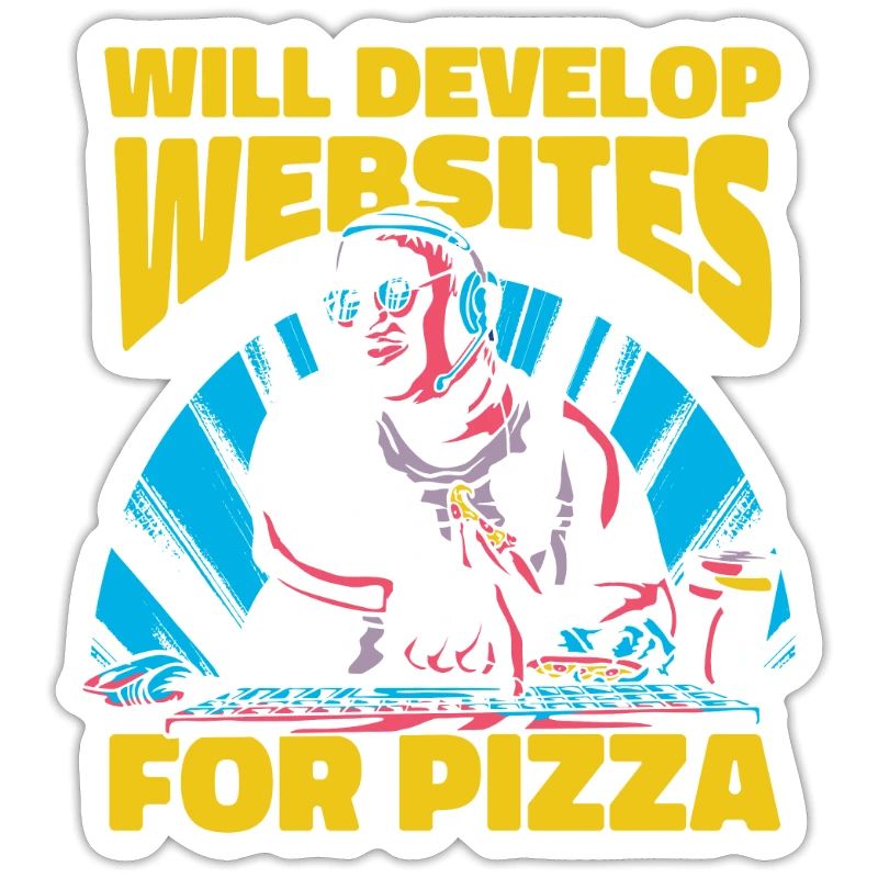 Web Entwickler Webdeveloper Pizza