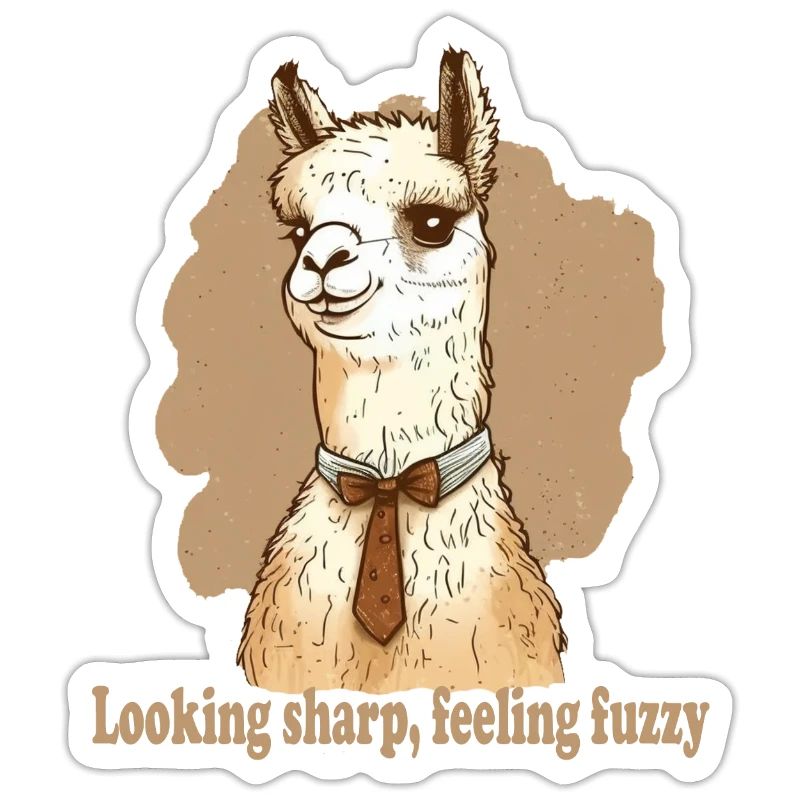 Looking sharp feeling fuzzy llama