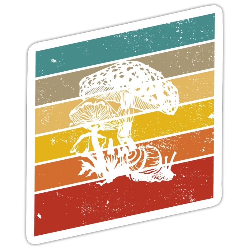 Mushroom Mushrooms Boletus Toadstool Retro Gift