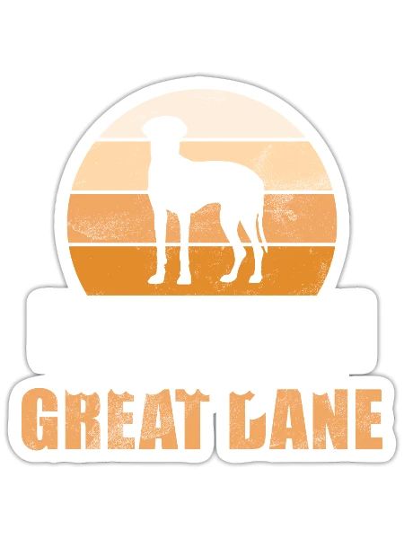 Great Dane Gifts - Sticker Größe S (10 x 10 cm) - Mattweiß - Vorne