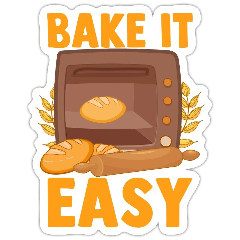 Funny bread baking baker