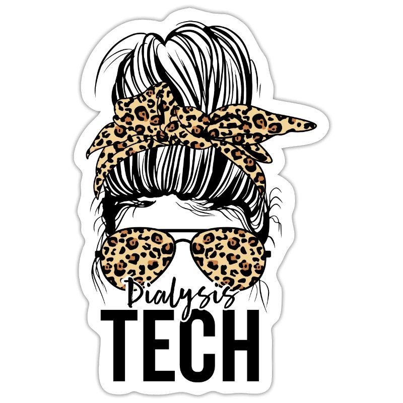 Dialyse Tech Messy Bun Drôle Dialyse péritonéale