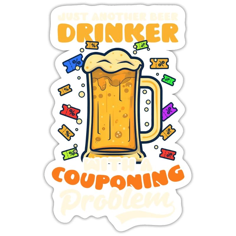 Couponer Biertrinker mit Couponing-Problem