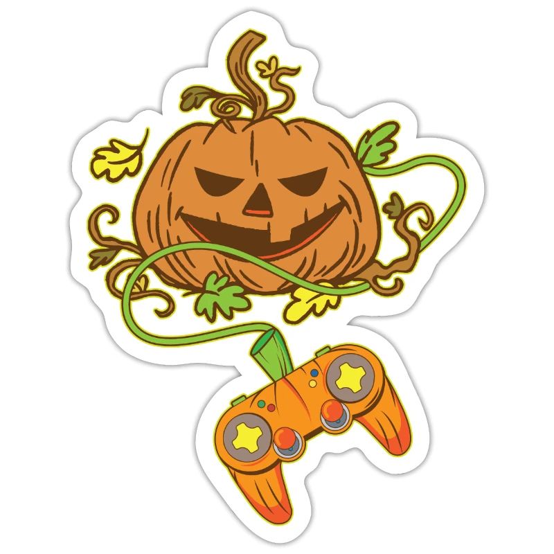 Halloween Jack O Lantern Video Game Controller