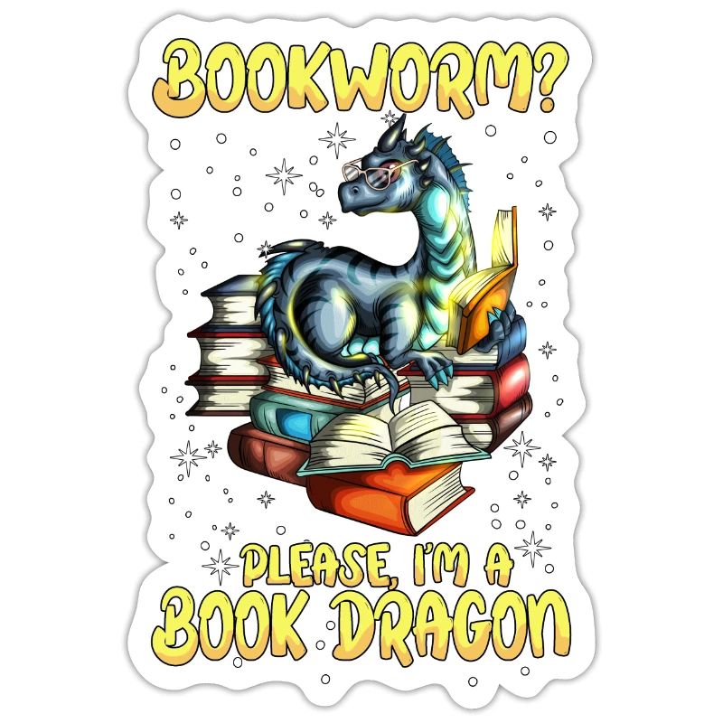 Buch Lesen Bücherwurm? Ich bin ein Buchdrache