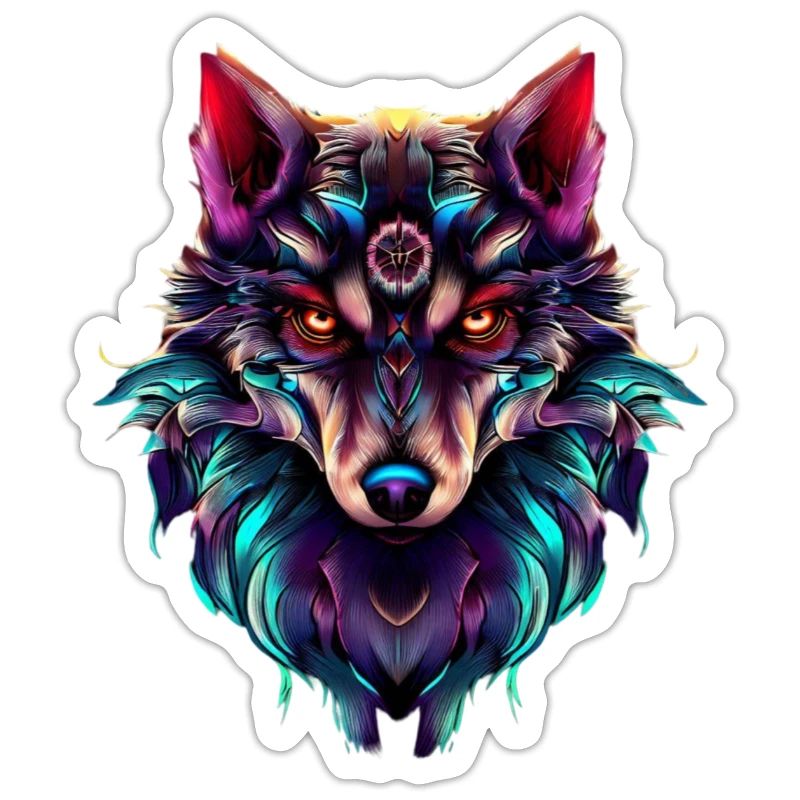 Wolf’s Head Synthwave Wolf