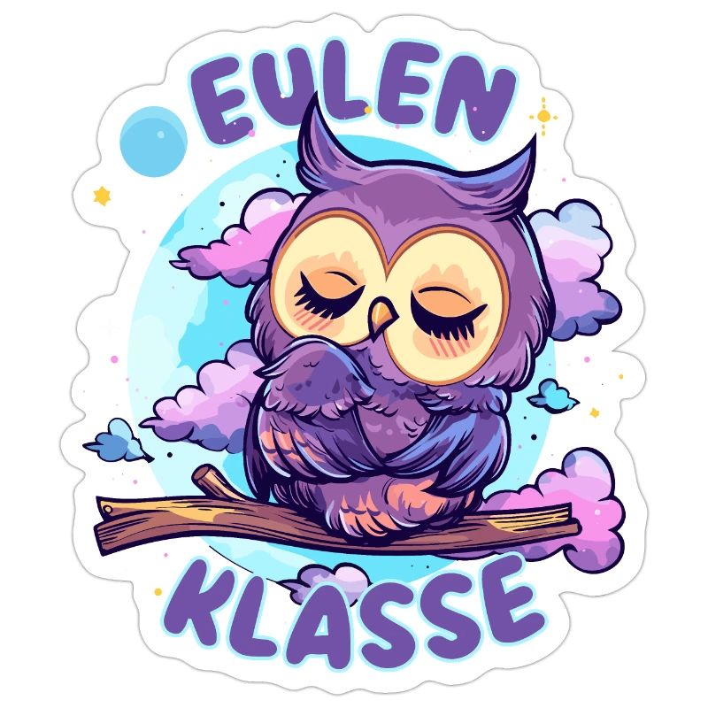 Süßes Eulenklasse Grundschule Klassentier Eule