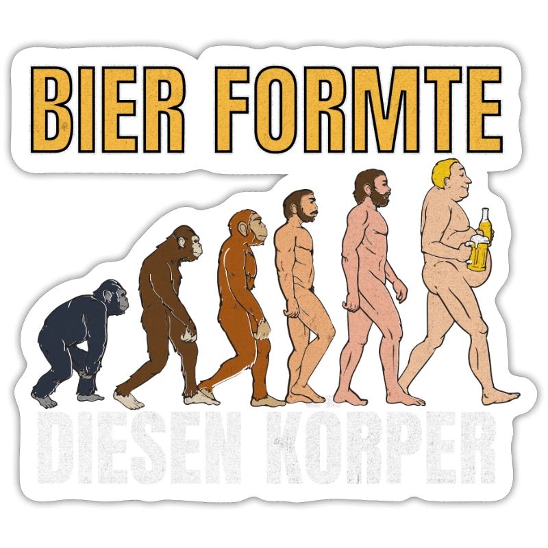 Bier formte diesen Körper Evolution Biertrinker