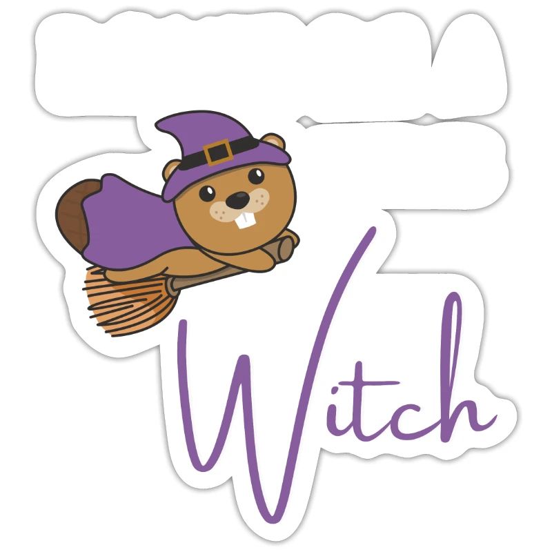 Beaver Halloween Witch Witches don't be a basic witch