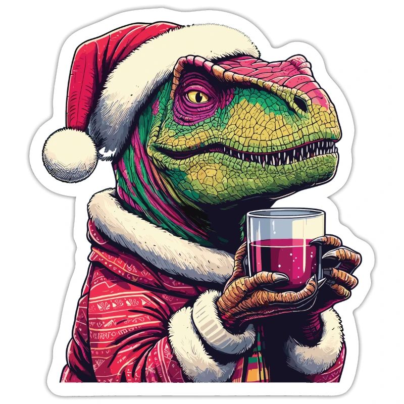 Raptor drinks mulled wine