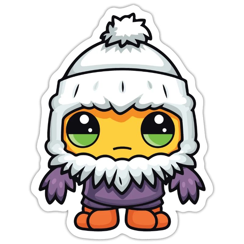 Cold Winter Comic Eskimo