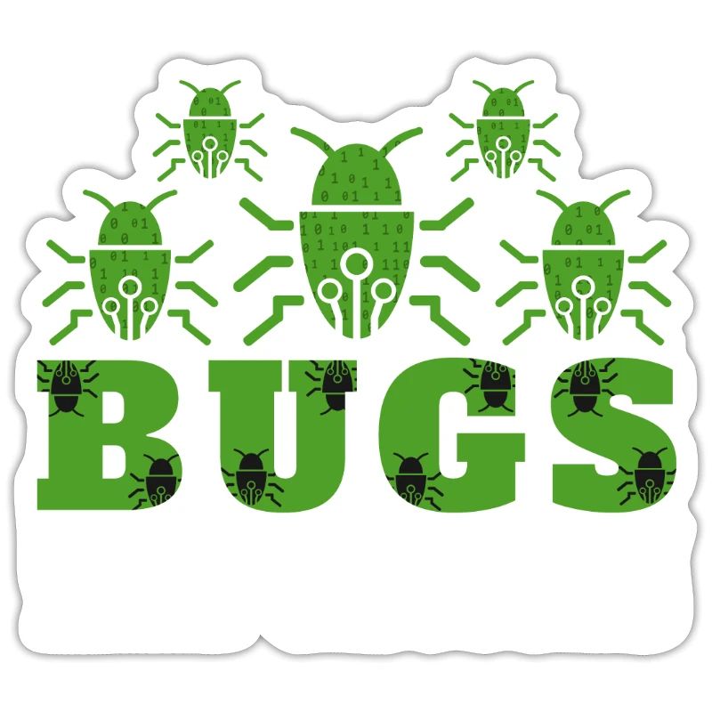 Computer Bugs Binary Codes Funny Programming