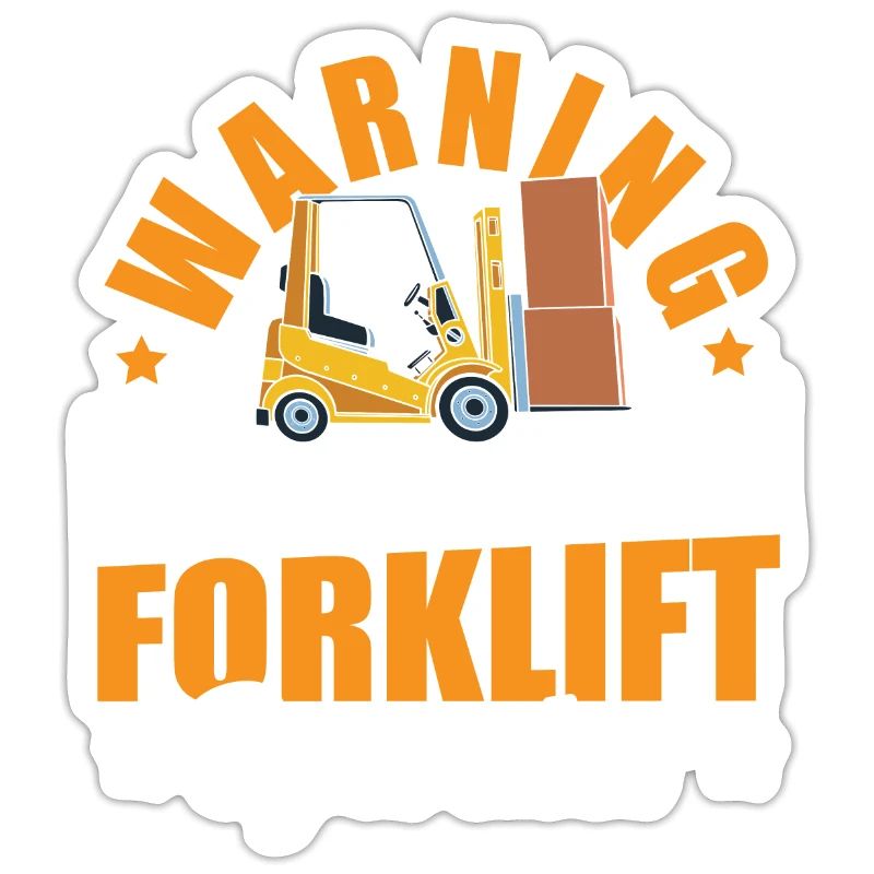 Warning Grumpy Old Forklift Operator Cool Forklift