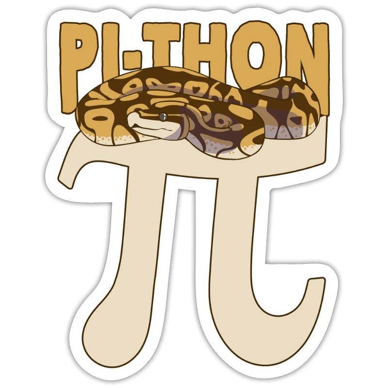 Pi-Thon Lustiger Pi-Tag Python Schlange Mathematik