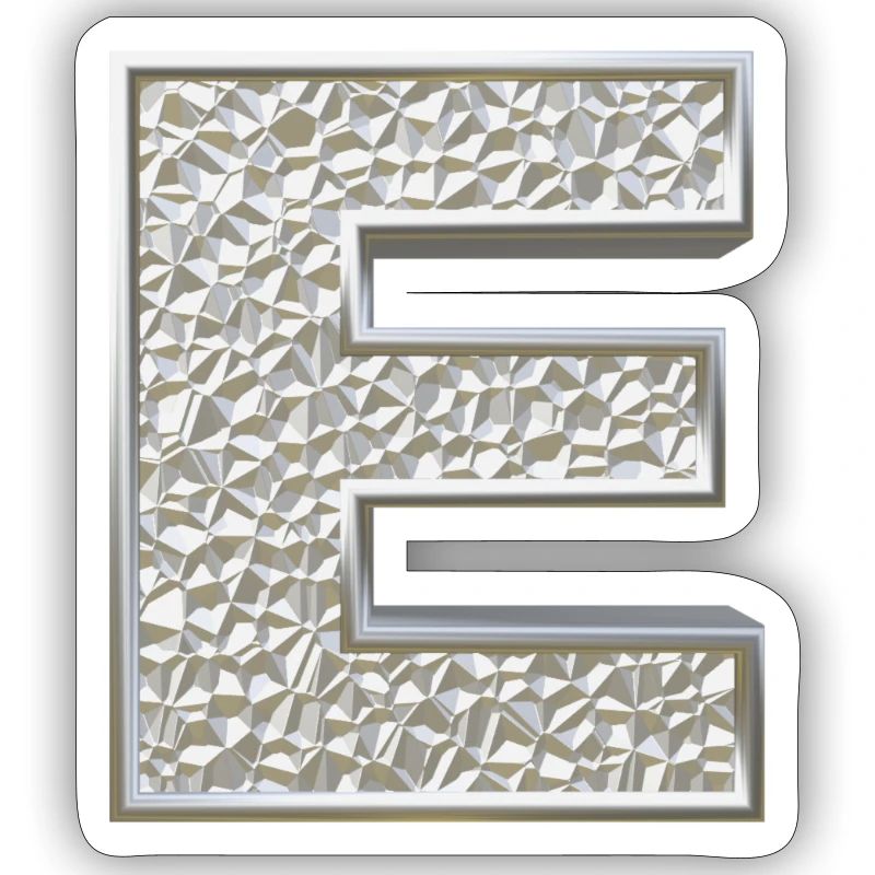 E, letter, letter E, initial, initial E, monogram,