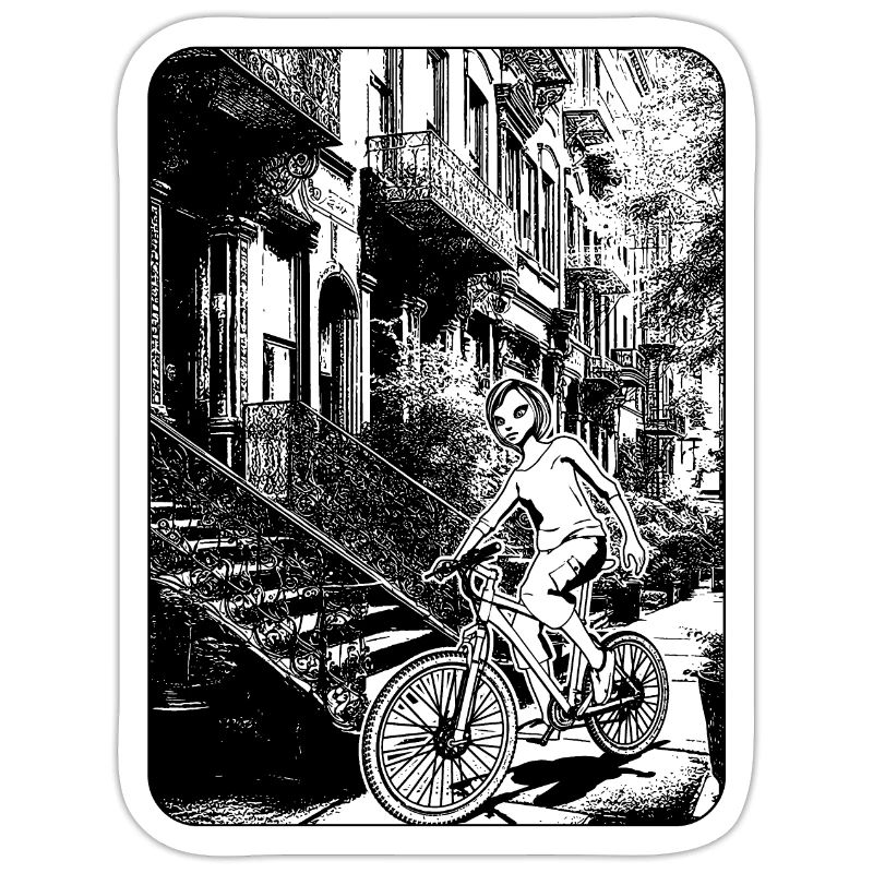NYC Comic Image: Distinctive Design for Bikers