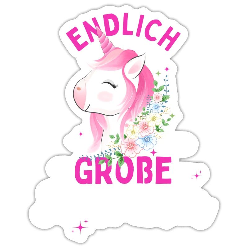 Ich werde große Schwester 2024 Einhorn Loading Süß