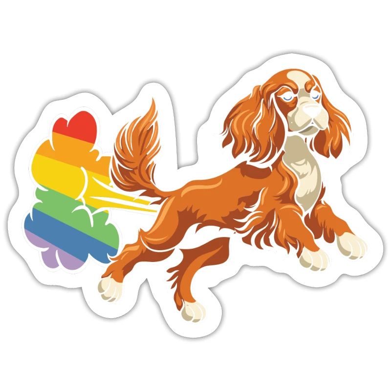 Cocker Spaniel Regenbogen Regenbogenfurz