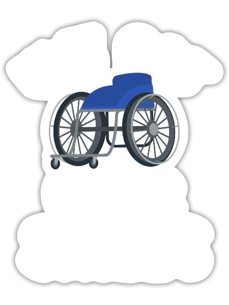 I Have Chair Skills Funny - Sticker size S (10 x 10 cm) - white matte - Front