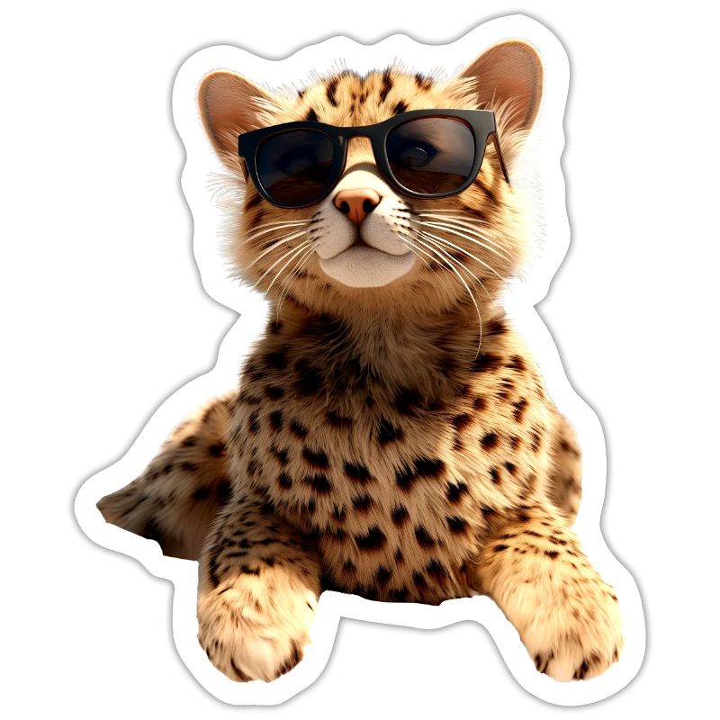 Lunettes de soleil guépard Chats guépard Mignon guépard