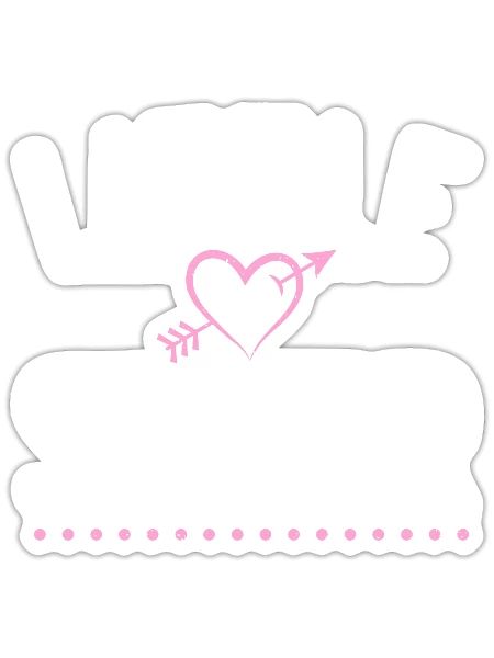 Cadeaux Petite Soeur - Sticker taille S (10 x 10 cm) - blanc mat - Devant