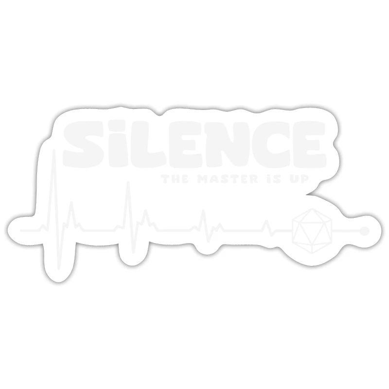 Silence! Le Master Is Up D20 Cube