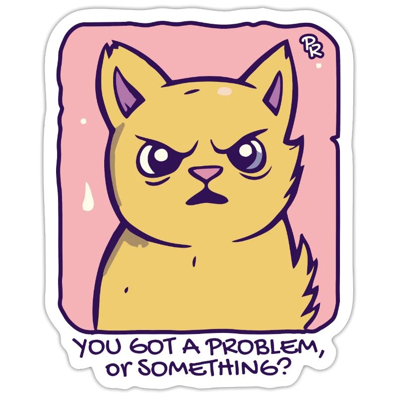 Got a problem? Passive-aggressive cat