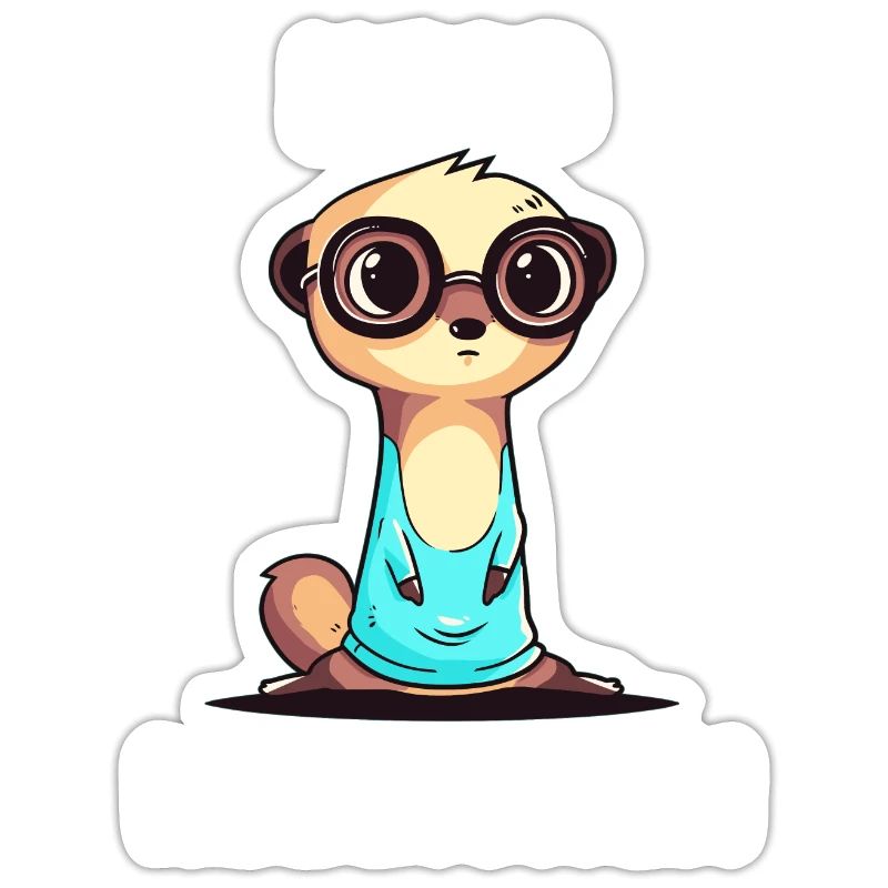 Nerdmännchen Junge Jungen Erdmännchen Nerdy Nerd