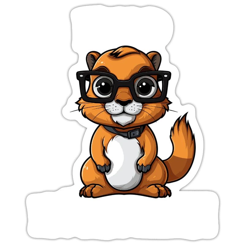 Nerdhörnchen Junge Jungen Erdhörnchen Nerdy Nerd