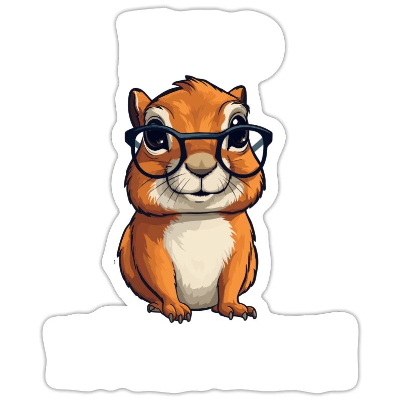 Nerdhörnchen Junge Jungen Erdhörnchen Nerdy Nerd