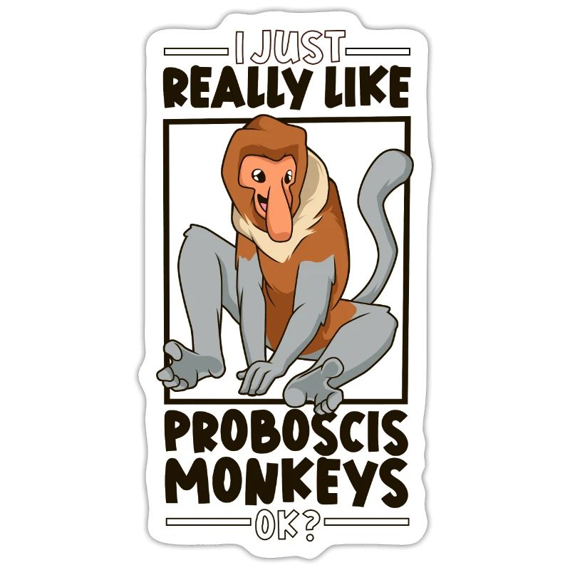 I love proboscis monkeys - proboscis monkey