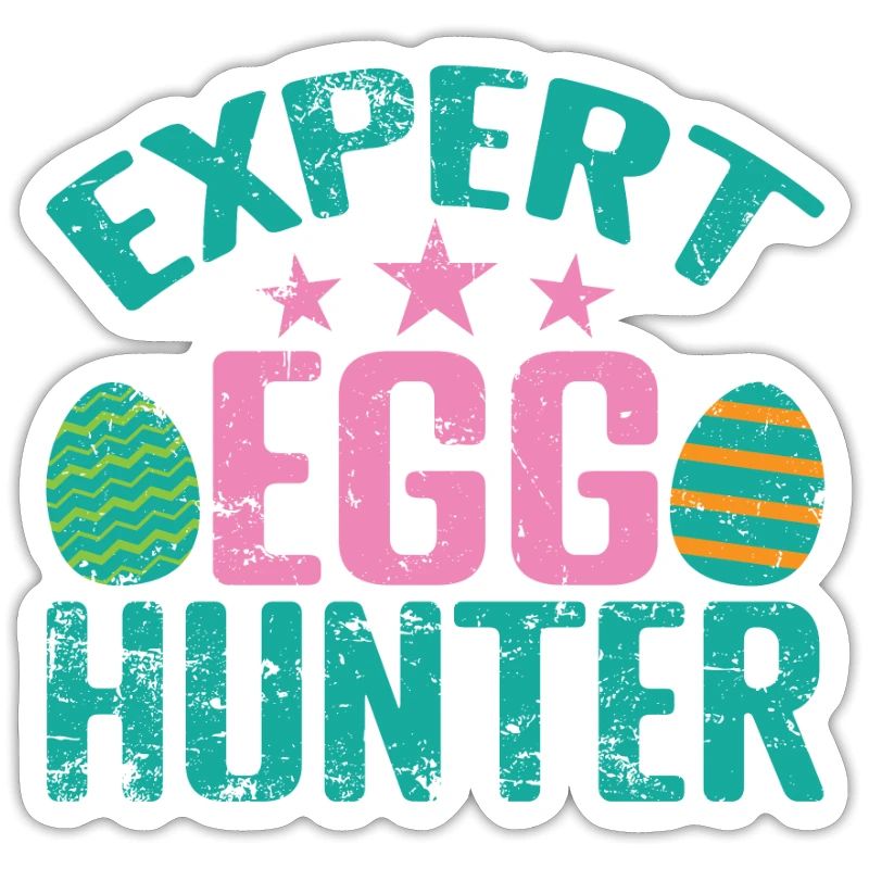 Expert Egg Hunter Easter Colorful Easter Eggs