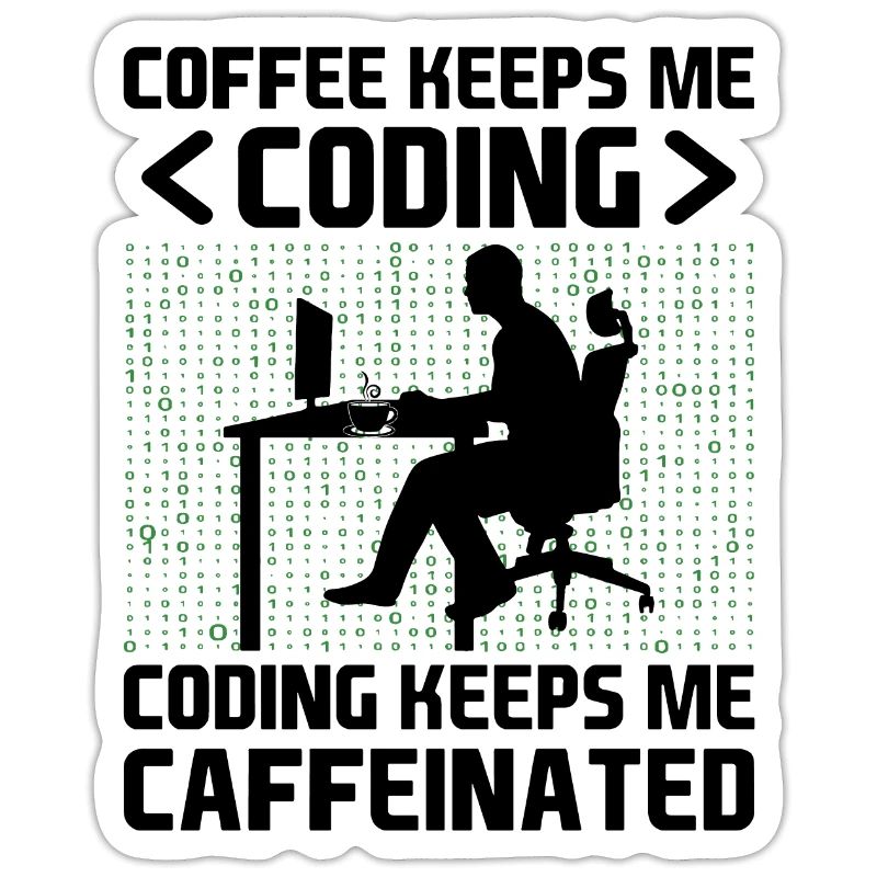 Kaffee-Codierung Programmierer Programmierer Entwickler Nerd Coff