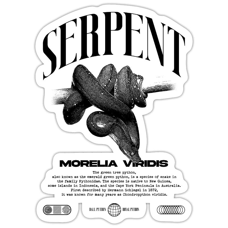 Green Tree Python Modern Reptile Keeper Streetwear