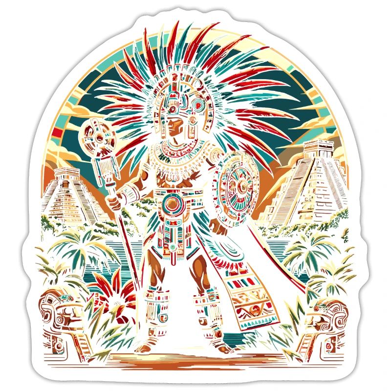 Aztec Warrior Native Mexican Aztec Civilization