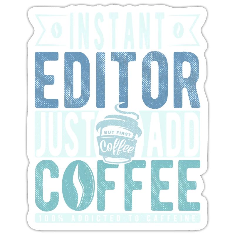 Éditeur instantané Il suffit d’ajouter du café