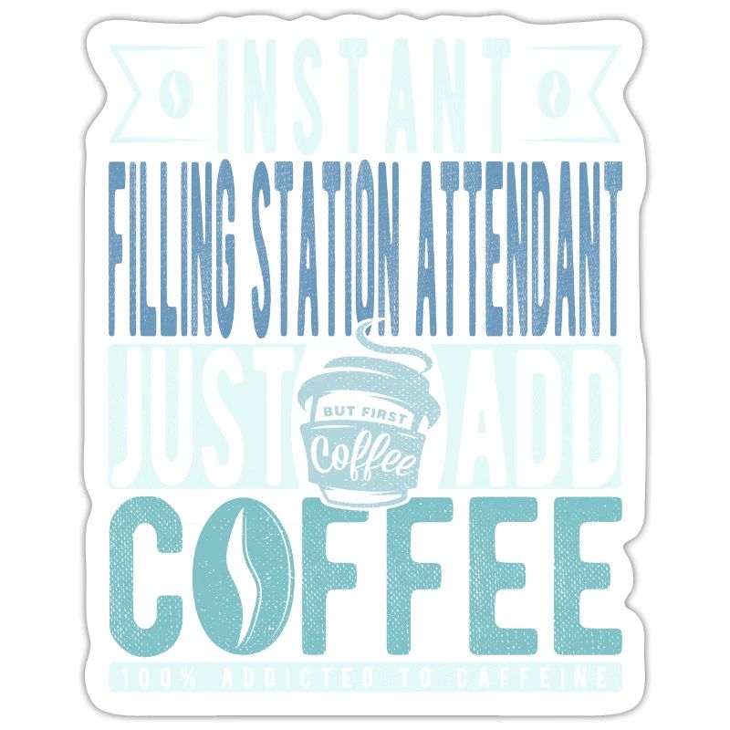 Le préposé à la station-service instantanée ajoute simplement du café