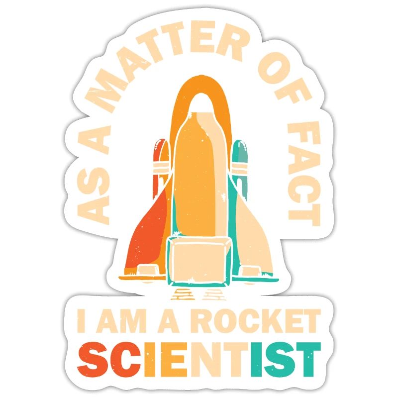 Retro Rocket Scientist Spaceman Space Shuttle