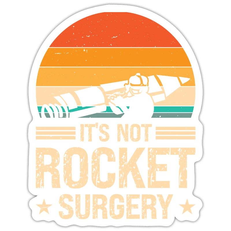 Rocket Surgery Physicist Retro Aerospace Engineer