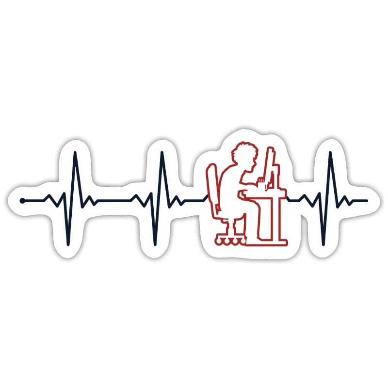 Programmer Heartbeat Softwareentwickler Coder