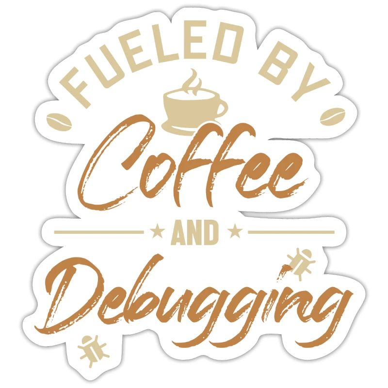 Alimenté par le café et le débogage Developer Coder