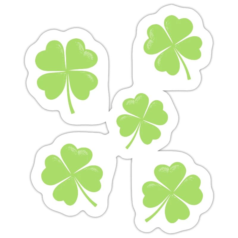 Vierblättriges Kleeblatt St Patricks Day Glück
