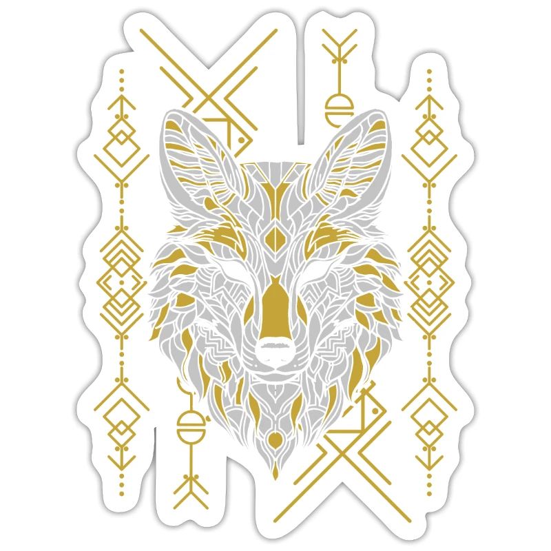 Wolf Abstract Geometric Polygon Wolf